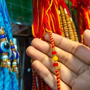 🌸3 Pcs Rudraksha Rakhi🌸