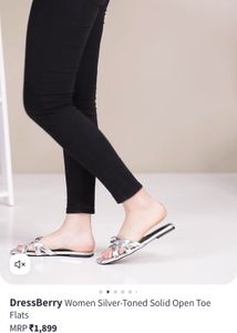 DressBerry Silver Sandals