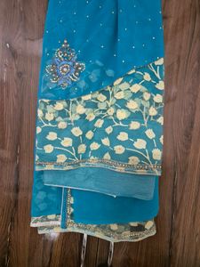 New Designer Saree With Blouse