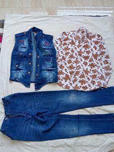 3pc Shirt Pant And Jacket Set For Boys