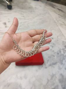 white stone necklace