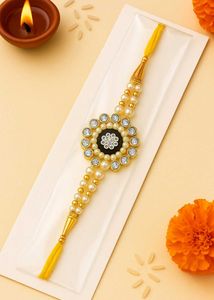Pearl &amp; Crystal Rakhi