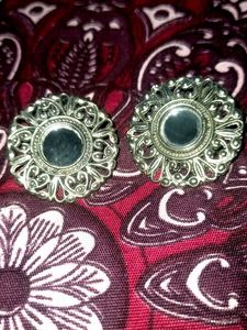 Mirror Embellished Necklace Set