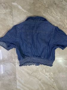 Denim Cropped Top
