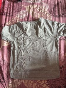 Grey floral tshirt