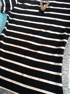 Striped Tee with Detail