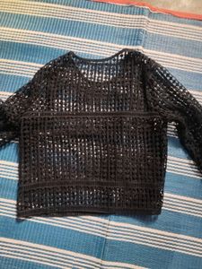 Elegant Black Lace Top