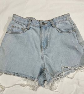 Denim Higt Waist Shorts
