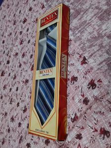 Bentex Striped Blue Tie
