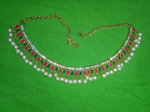 Elegant Pearl & Gem Necklace