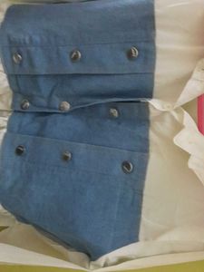 Blue &amp; White Corset Dress/top