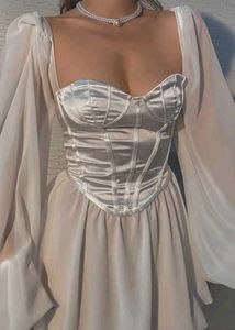 White Corset Dress