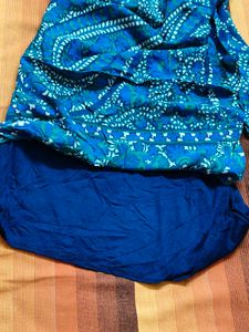 Old Navy Women Blue Printed Casual Dress