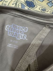 Silver Open Back Top