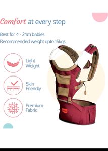 Luvlap Baby Carrier With Hip Seat