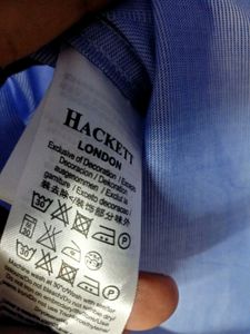 FINAL PRICE - HACKETT LONDON Men&#39;s Blue Shirt