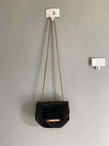Chic Black Chain Shoulder and sling Bag