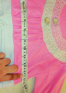 Pink Lace Trim Tunic