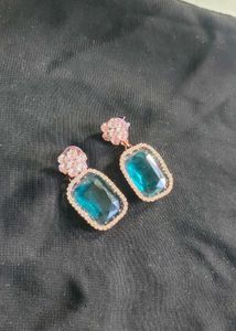 Elegant Blue Drop Earrings