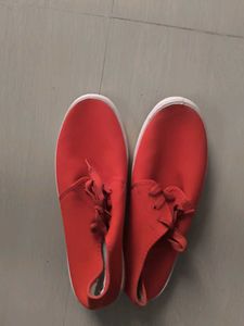 Red Casual Shoes