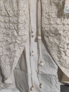Cream Color Jacket| Full Sleeves |Netted Lace Work