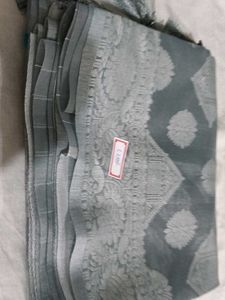Elegant Grey Saree