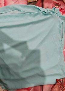 Sky Blue Off-Shoulder Top