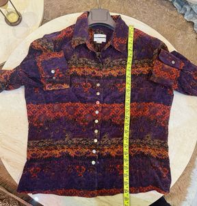 Patterned Button-Down Shirt