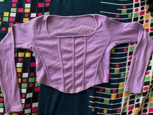 Purple Full Sleeves Top