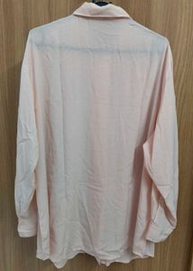 Vintage Peach Button-Up Shirt