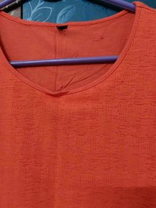Orange Casual T-shirt