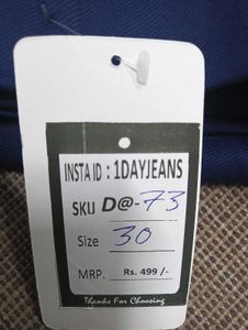 D@73 Size-30 Slim Jeans