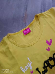 Cute Yellow Graphic Tee