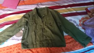 Olive Green Denim Jacket