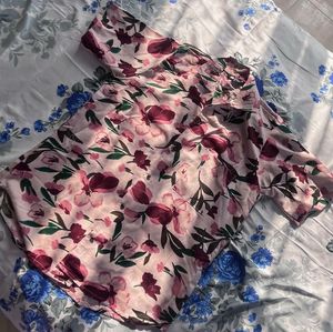 Floral Print Short Sleeve Shirt