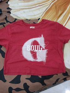 Red Graphic Print T-Shirt