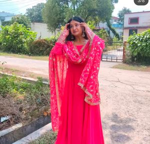 Beautiful Anarkali Magenta Suite 🩷💗