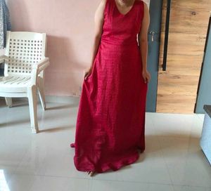 Red Sparkle Sleeveless Formal Dress