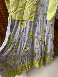 Floral Attached Coat Dress