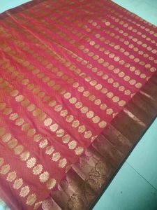price Drop🧡💖Dual Shade Semi Silk Saree
