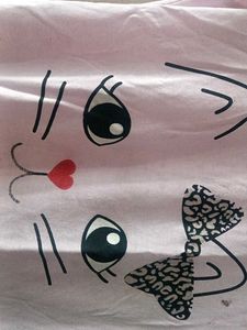 Baby Pink Bow Printed Cat T 👕 Shirt