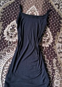 Plain Black Dress For Girls