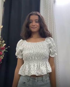 Cottagecore Elegant White Crop Top
