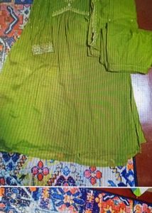 nayra cut  Green Kurta Set
