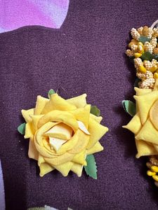 Bridal Haldi Yellow Floral Set