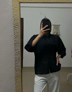 Black Sheer Cowl Neck Style Chiffon TOP