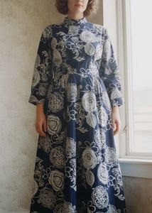 Long Floral Print Gown #high Quality #delta Cloth