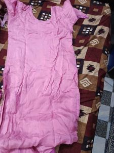 Pink Embroidered Kurta Set