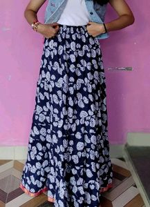 Blue Ethnic Skirt