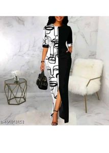 Beautiful Two Set Black Nd White